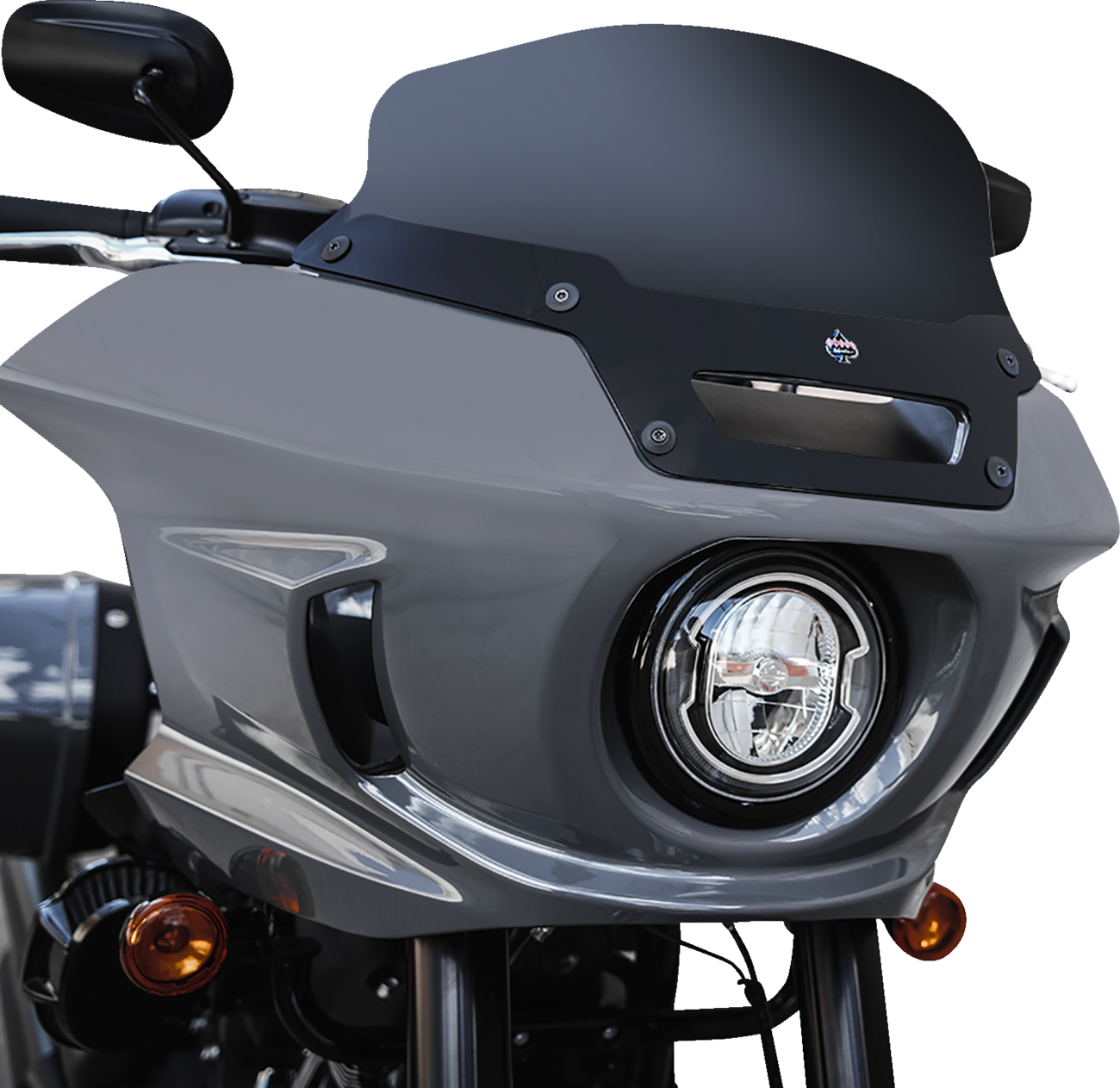 Klock Werks Flare 6" Dark Smoke Windshield for 2022-2024 Harley Low Rider ST