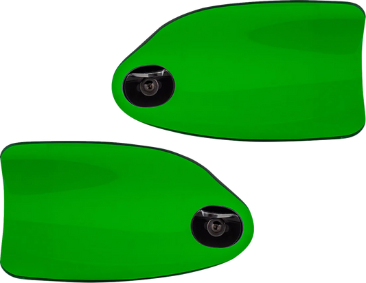 Klock Werks Flare Green Hand Guards fits 2002-2025 Harley Hydraulic Clutch