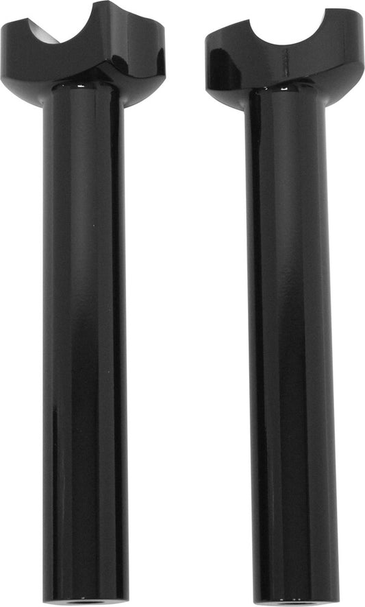 Harddrive 1" Black 8-1/2" Handlebar Straight Motorcycle Risers fits Harley