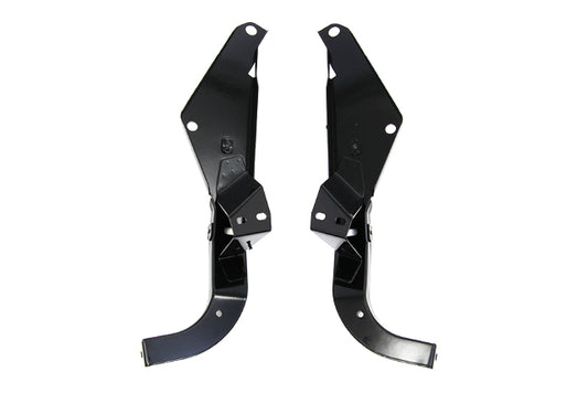 Vtwin Black Heavy Duty Fairing Support Bracket Set fits 1996-2013 Harley Touring