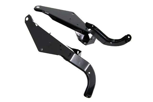 Vtwin Black Heavy Duty Fairing Support Bracket Set fits 1996-2013 Harley Touring