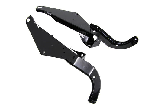 Vtwin Black Heavy Duty Fairing Support Bracket Set fits 1996-2013 Harley Touring