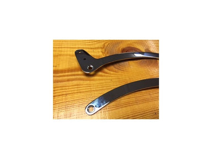 VTwin Wyatt Gatling Chrome Rear Sissybar Side Plates 1957-1978 Harley Sportster