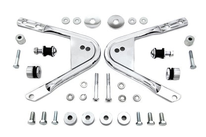 VTwin Detachable Solo Luggage Rack Docking Hardware Kit 1997-2008 Harley Touring