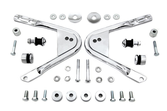 VTwin Detachable Solo Luggage Rack Docking Hardware Kit 1997-2008 Harley Touring