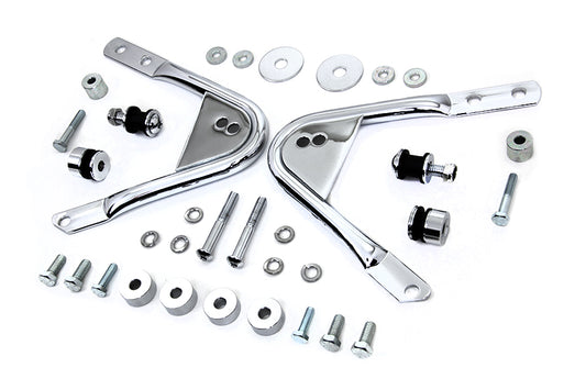 VTwin Detachable Solo Luggage Rack Docking Hardware Kit 1997-2008 Harley Touring