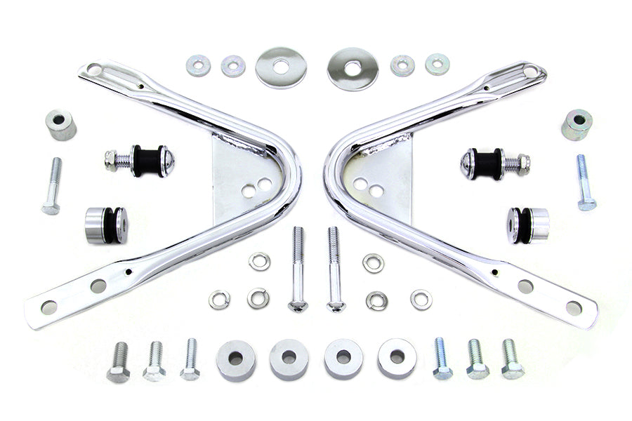 VTwin Detachable Solo Luggage Rack Docking Hardware Kit 1997-2008 Harley Touring