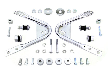 VTwin Detachable Solo Luggage Rack Docking Hardware Kit 1997-2008 Harley Touring