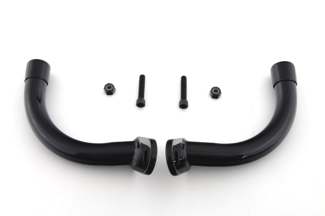 VTwin Black Rear Saddlebag Guard Eliminator Brackets 1997-2008 Harley Touring