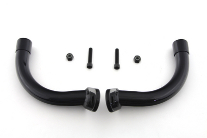 VTwin Black Rear Saddlebag Guard Eliminator Brackets 1997-2008 Harley Touring
