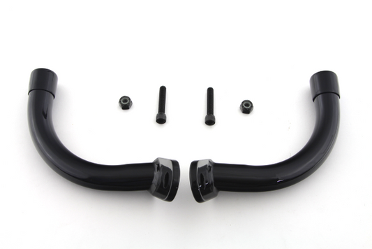 VTwin Black Rear Saddlebag Guard Eliminator Brackets 1997-2008 Harley Touring
