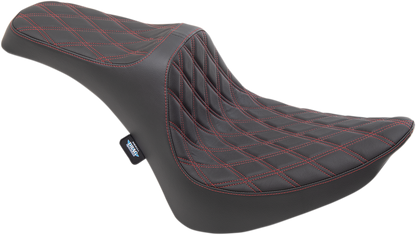 Drag Specialties Red Diamond Predator III Seat 1984-1999 Harley Softail Custom