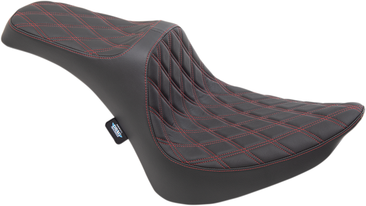 Drag Specialties Red Diamond Predator III Seat 1984-1999 Harley Softail Custom