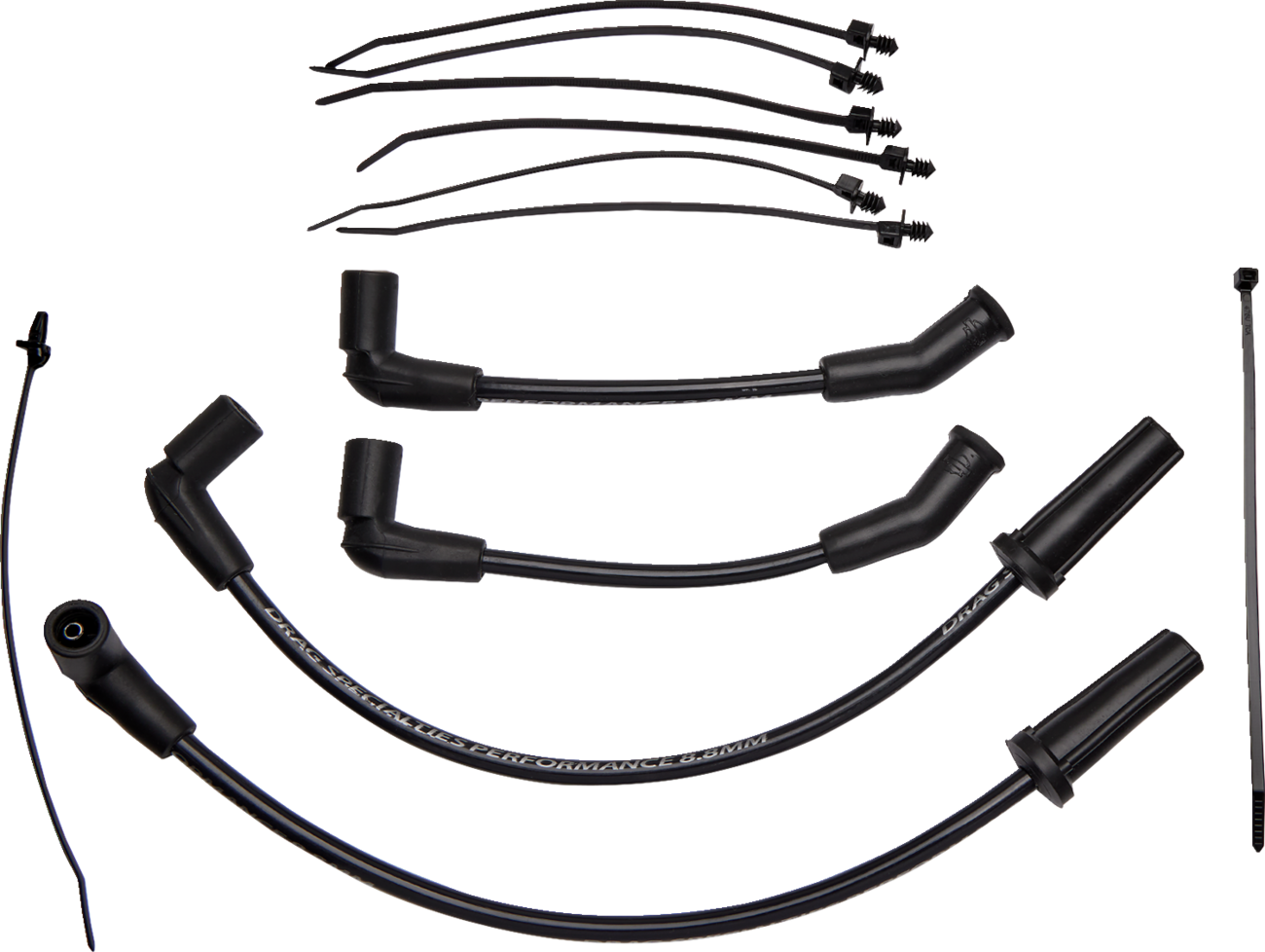 Drag Specialties 8.8mm Black Spark Plug Wire Set for 2017-2023 Harley Touring M8