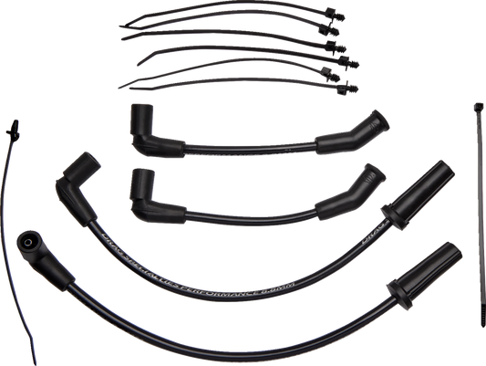 Drag Specialties 8.8mm Black Spark Plug Wire Set for 2017-2023 Harley Touring M8