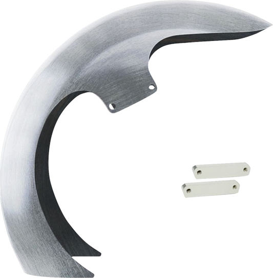 Paul Yaffe DEI Raw Steel Front Fender 2014-2024 Harley Touring FLHR 26" Wheel