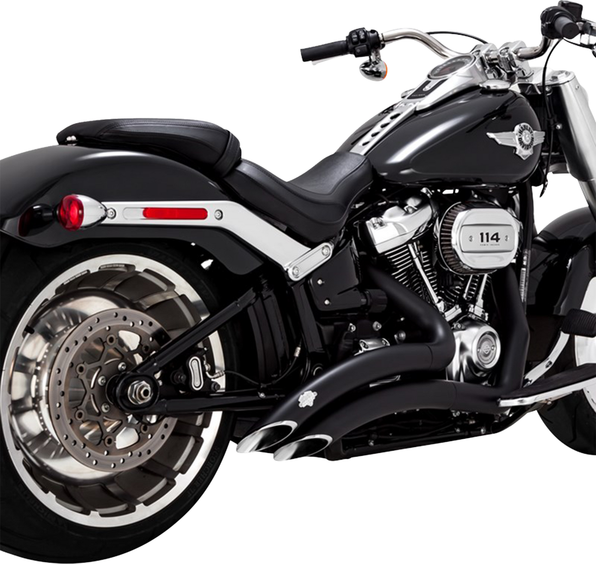 Vance & Hines Big Radius 2-2 Black Exhaust System fits 2025-2026 Harley Fat Boy