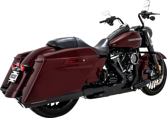 Vance & Hines Twin Slash Black Slip On Mufflers for 2017-2024 Harley Touring M8