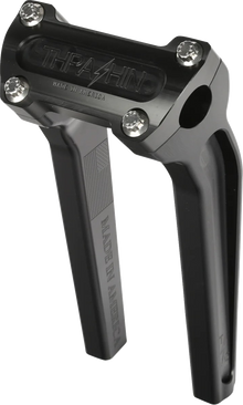 Thrashin Supply Black 9.5" Pullback Motorcycle Handlebar Risers for Harley