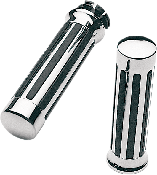 Pro One Chrome 1" Motorcycle Grips 1987-2018 Kawasaki Vulcan Suzuki Yamaha
