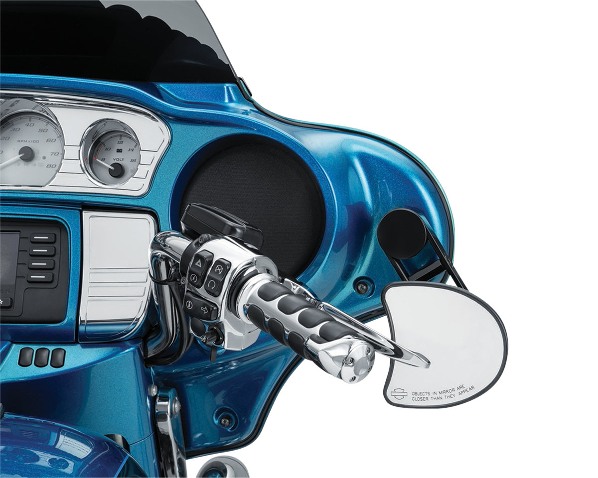 Kuryakyn 6576 Adjustable Fairing Drop Mirror Mounts 2006-2013 Harley Touring