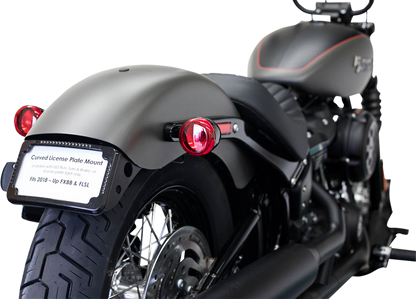 Cycle Visions Black LED License Plate Frame 2018-2024 Harley Softail FXBB FLSL