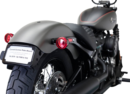 Cycle Visions Black LED License Plate Frame 2018-2024 Harley Softail FXBB FLSL