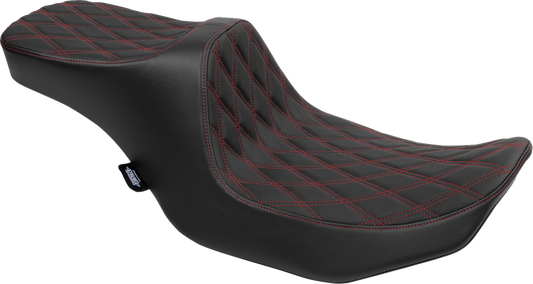 Drag Specialties Predator III Red Diamond Seat for 2023-2025 Harley Touring FLHX