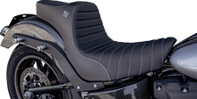 Slyfox Chariot Silver Classic Seat for 2018-2026 Harley Softail Low Rider FLSB