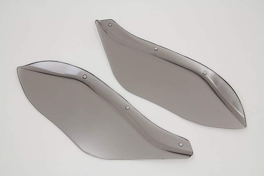 VTwin Dark Smoke Fairing Wind Deflector Set fits 1996-2013 Harley Touring FLHT