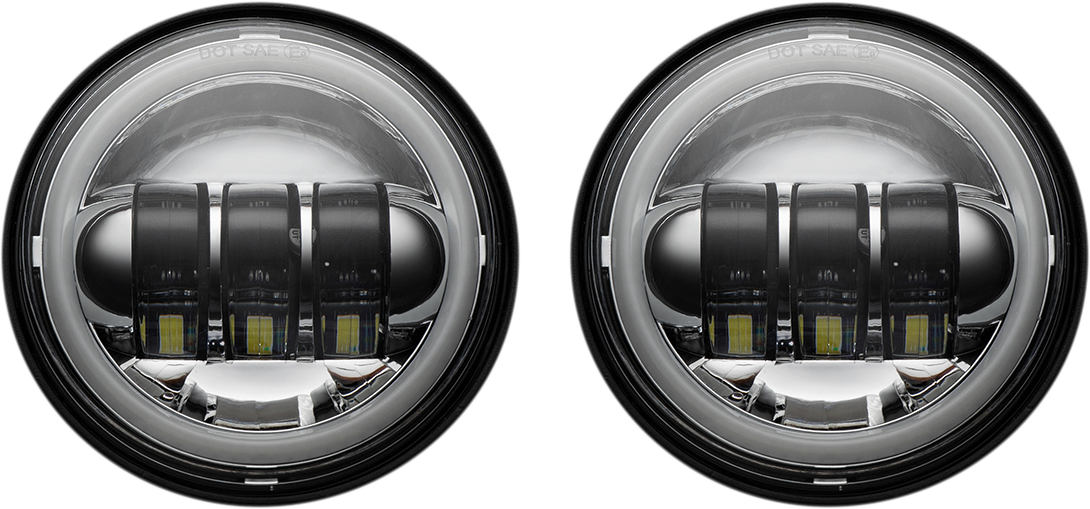 Custom Dynamics ProGLOW 4.5" Passing Spot Lights 2005-2022 Harley Softail FLHX