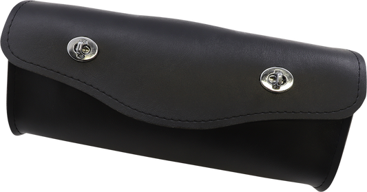Willie & Max Black Synthetic Leather Revolution Twist Lock Front Fork Tool Bag