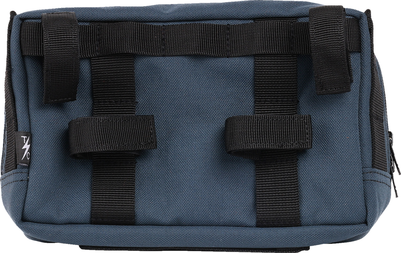 Thrashin Supply Blue Motorcycle Handlebar Storage Bag Plus for Harley THB-0026