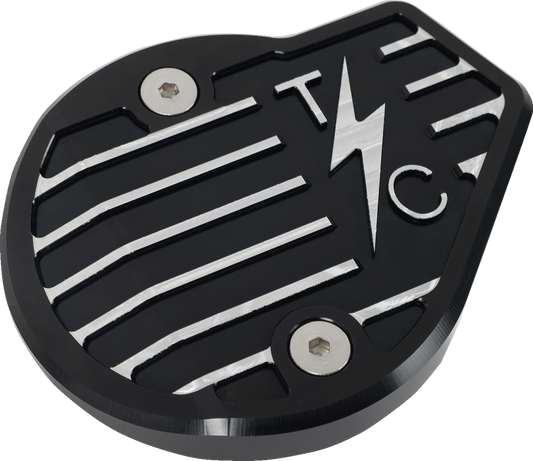 Thrashin Supply Finned Black Cam Cover for 2023-2024 Harley Touring TSC-3029-4