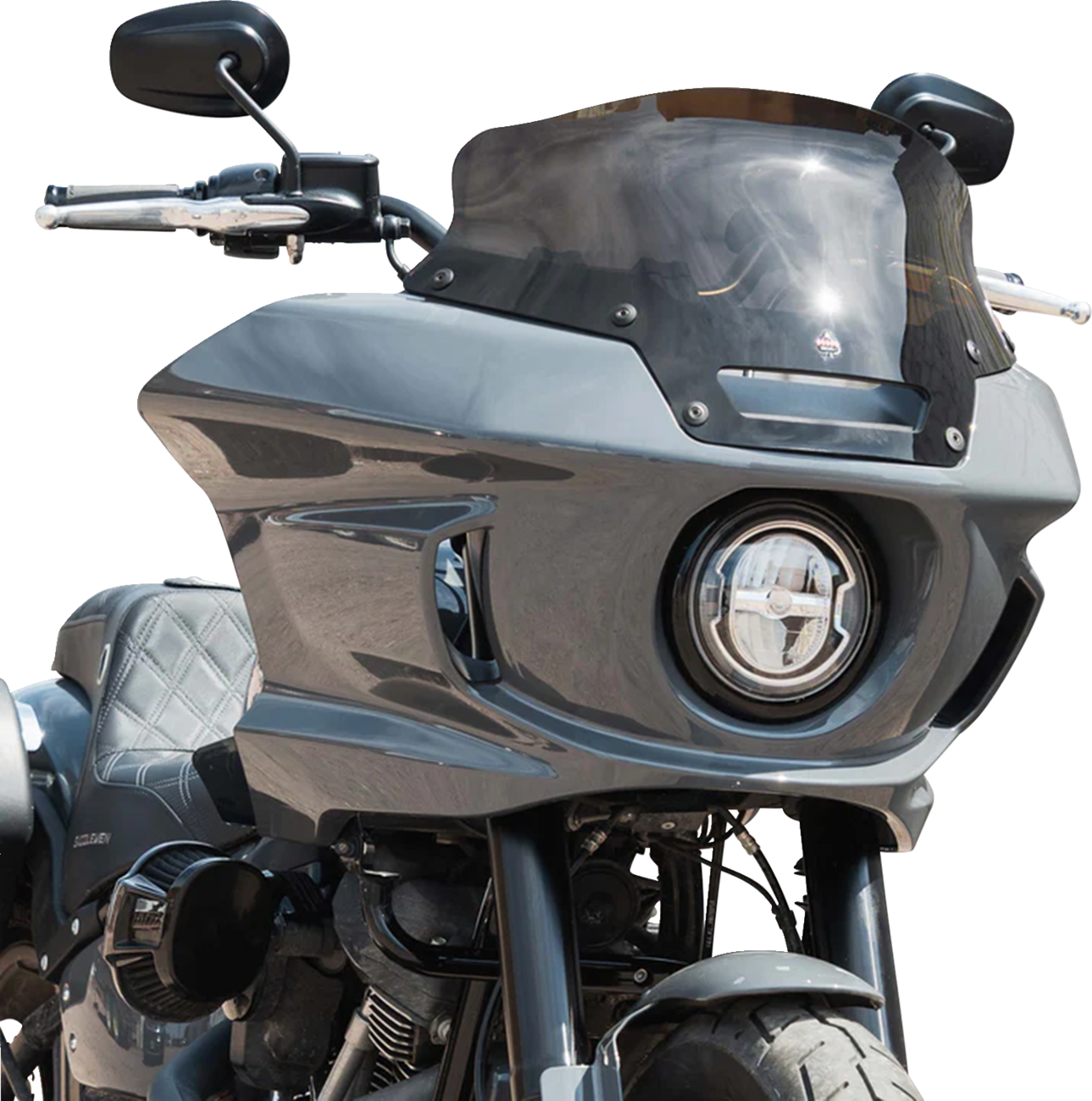 Klock Werks Kolor Flare 6" Bronze Windshield 2022-2024 Harley Softail Low Rider