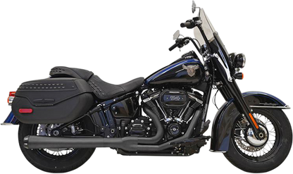 Bassani Black 2-1 Road Rage Exhaust System 2018-2021 Harley FLFB FLDE FLHCS FLHC