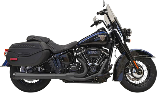 Bassani Black 2-1 Road Rage Exhaust System 2018-2021 Harley FLFB FLDE FLHCS FLHC