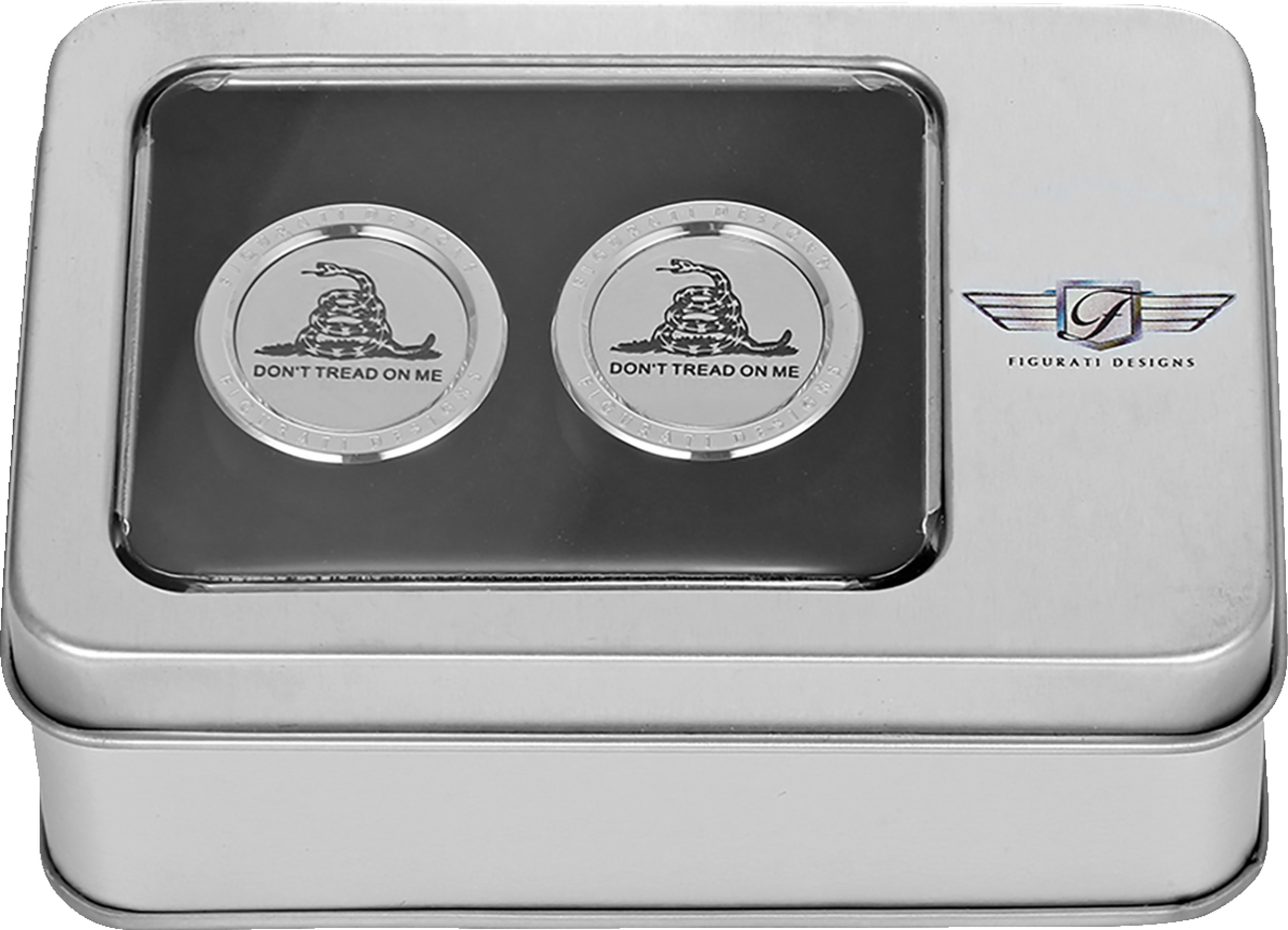 Figurati Don't Tread On Me Medium Magnetic Docking Hardware Covers for Harley