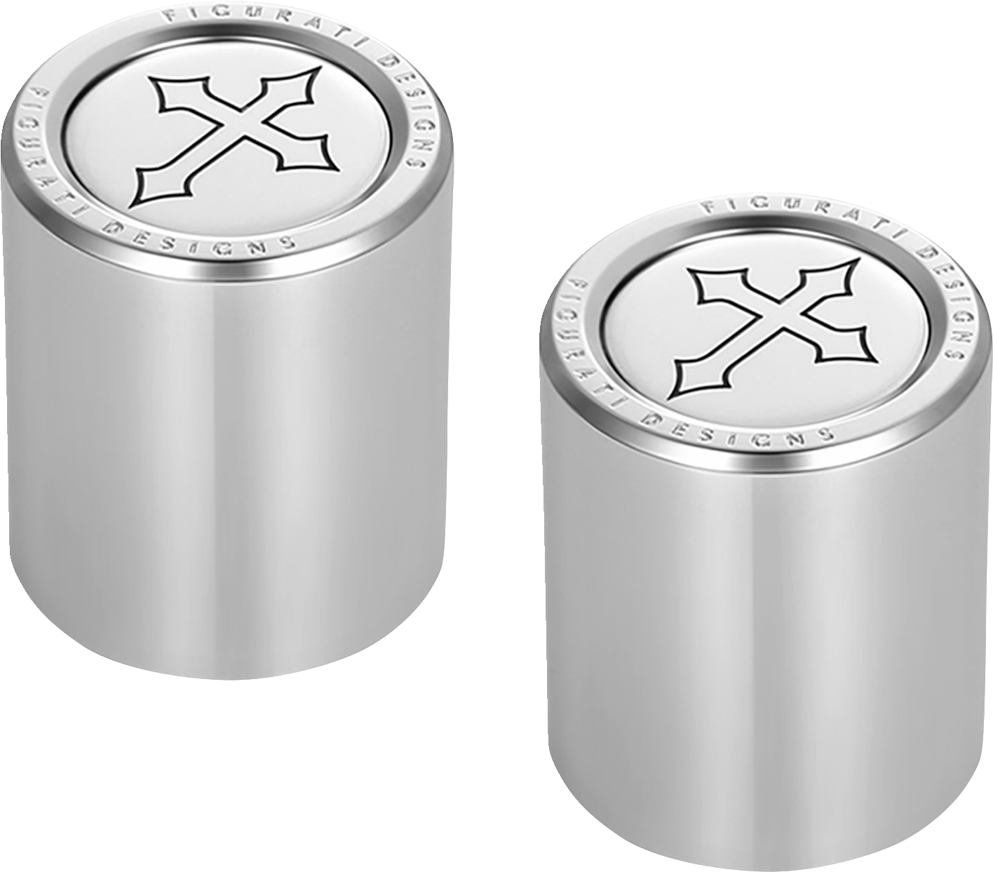 Figurati Designs Cross Short Magnetic Docking Hardware Covers for Harley
