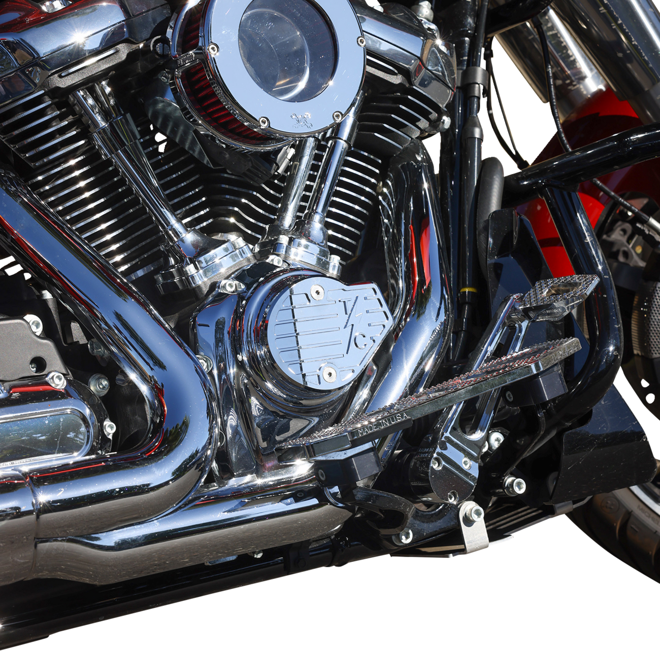 Thrashin Supply Finned Chrome Cam Cover for 2023-2024 Harley Touring TSC-3029-3