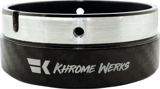 Khrome Werks 4.5" Carbon Fiber Exhaust Muffler End Cap Tip for Harley Davidson