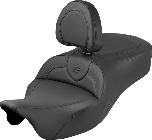 Saddlemen Roadsofa King Smooth Gel Seat & Backrest for 2008-2025 Harley Touring