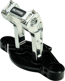 Slyfox 6" Raw 1-1/8" Clamping Pullback Handlebar Riser Kit for Harley Davidson
