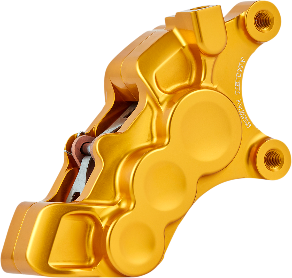 Arlen Ness Gold 6-Piston Front Right Brake Caliper fits 2006-2025 Harley 11.8"