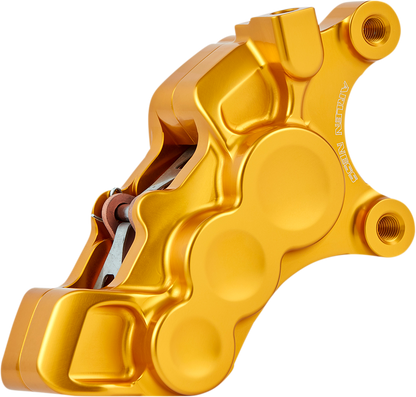 Arlen Ness Gold 6-Piston Front Right Brake Caliper fits 2006-2025 Harley 11.8"