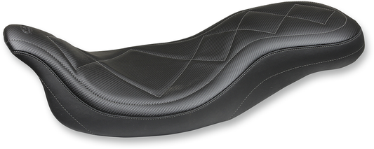 Mustang Super Tripper Carbon Fiber Seat fits 2008-2024 Harley Touring 75202