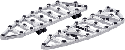 Arlen Ness MX Chrome Driver Floorboards for 1980-2024 Harley Touring Softail