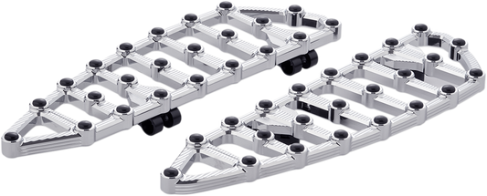 Arlen Ness MX Chrome Driver Floorboards for 1980-2024 Harley Touring Softail