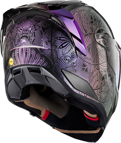 Icon Ultraflite Opal Mandala Purple MIPS Full Face Adult Motorcycle Helmet