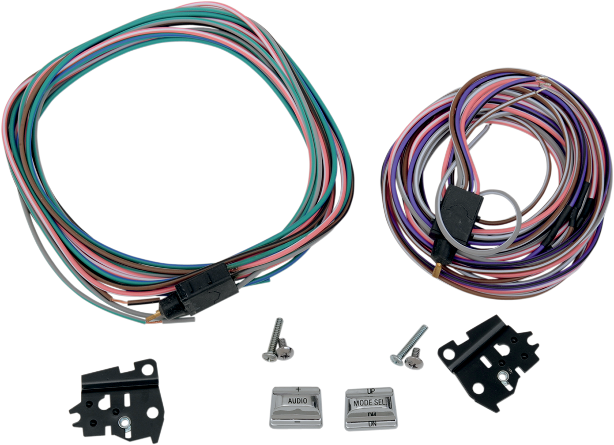 Drag Specialties Chrome Radio Handlebar Switch Kit fits 1996-2013 Harley Touring
